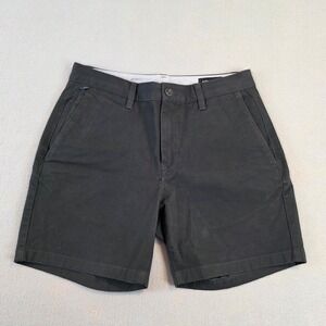 Bonobos Mens Slim 5 Inch Chino Shorts Black Stretch Cotton Size 29 BSR10877S
